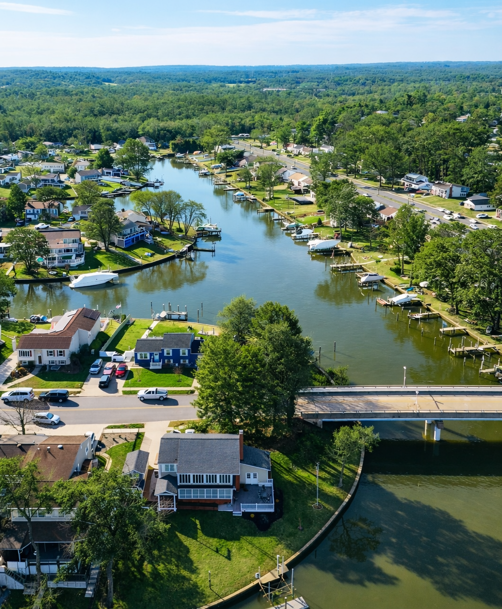 Rumsey Island aerial view